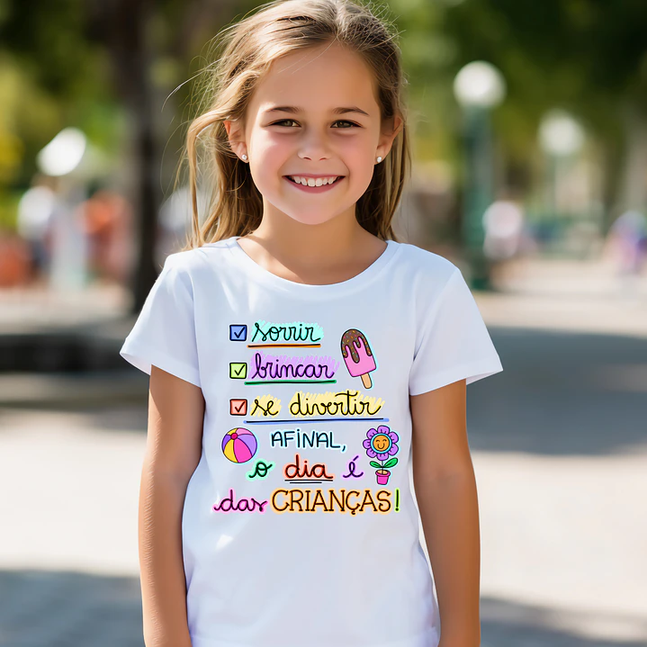 T-Shirts Dia da Criança | 100% Algodão Premium e Impressão DTF 6