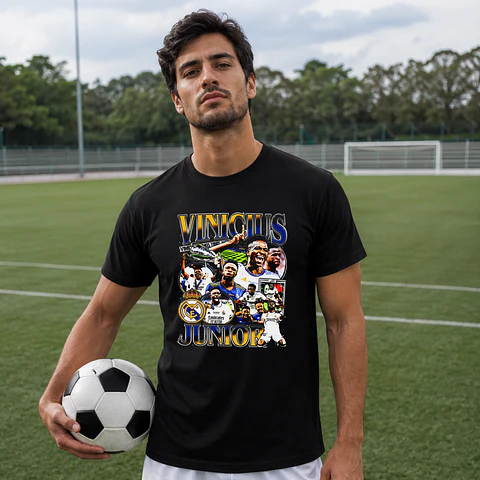 T-Shirt Premium Vini Júnior Vintage | 100% Algodão – Envios Portugal