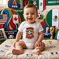 Bodys de Bebé Mundial 2026 | 100% Algodão & DTF | - Miniatura 1
