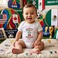 Bodys de Bebé Mundial 2026 | 100% Algodão & DTF | - Miniatura 3