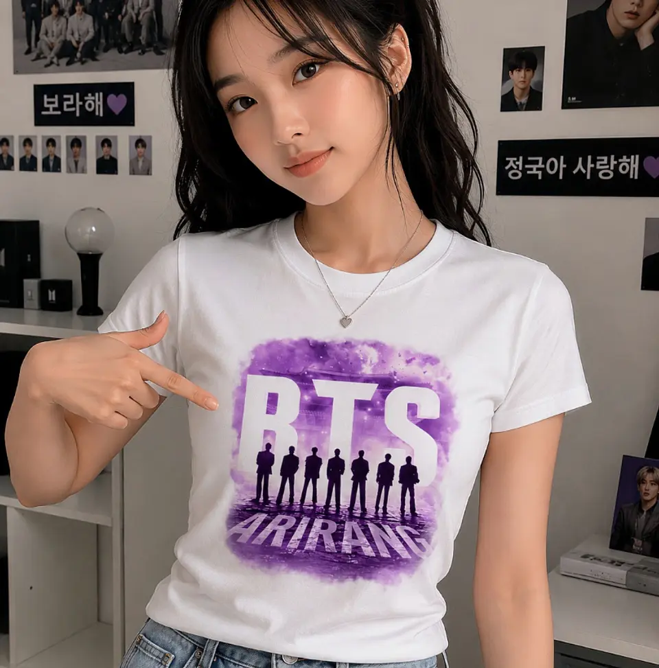 Combo K-Pop BTS Arirang: T-Shirt + Caneca Personalizada 1