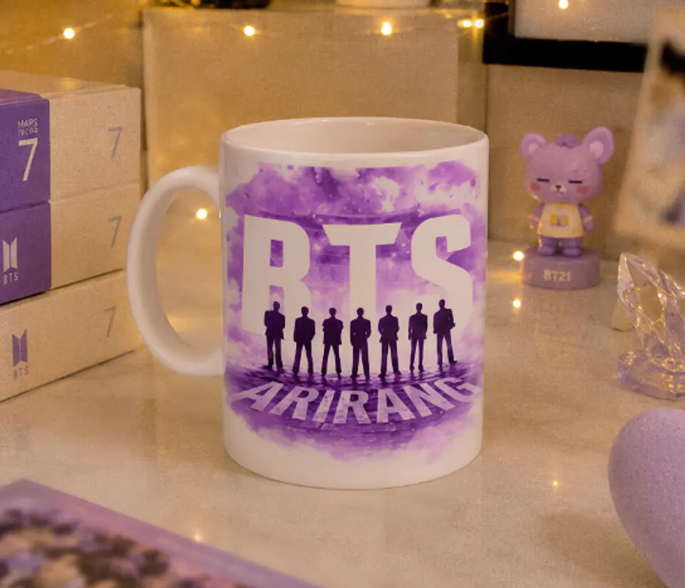 Combo K-Pop BTS Arirang: T-Shirt + Caneca Personalizada 2