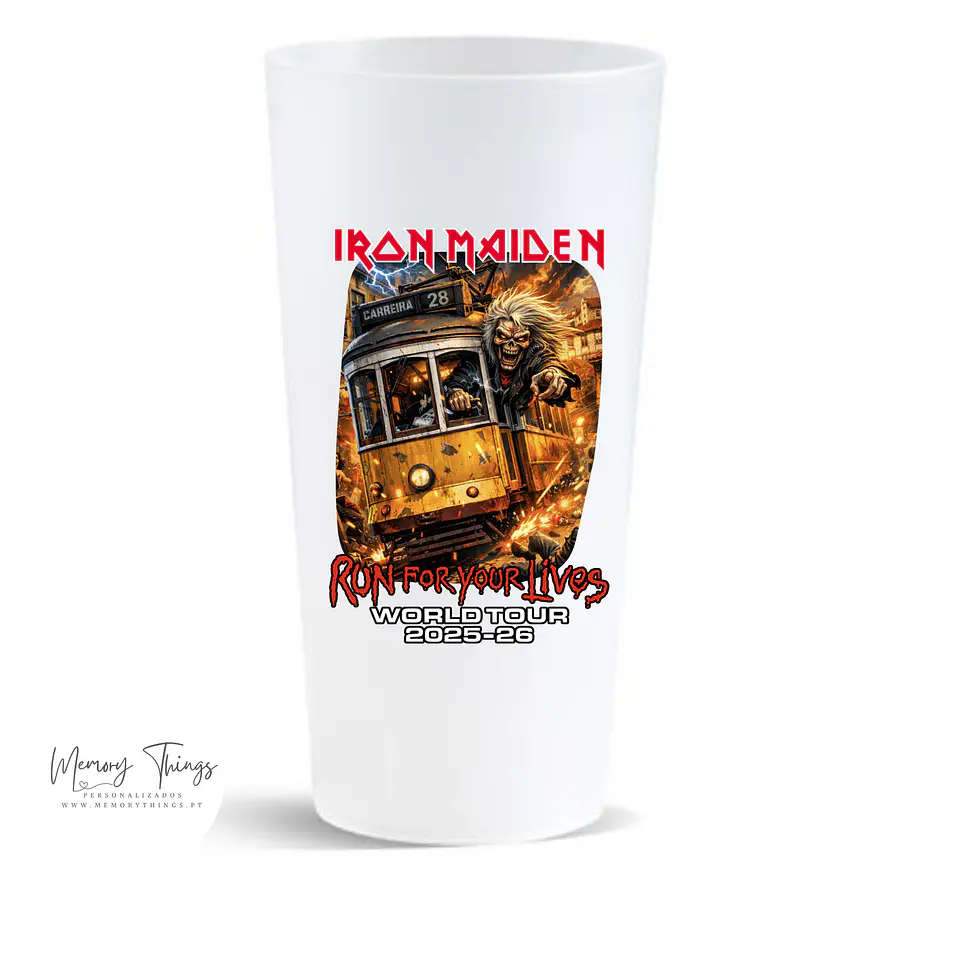Coleção Copos Iron Maiden Festival 2025/2026 – Run For Your Lives Portugal 4