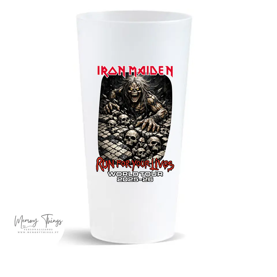 Coleção Copos Iron Maiden Festival 2025/2026 – Run For Your Lives Portugal 6