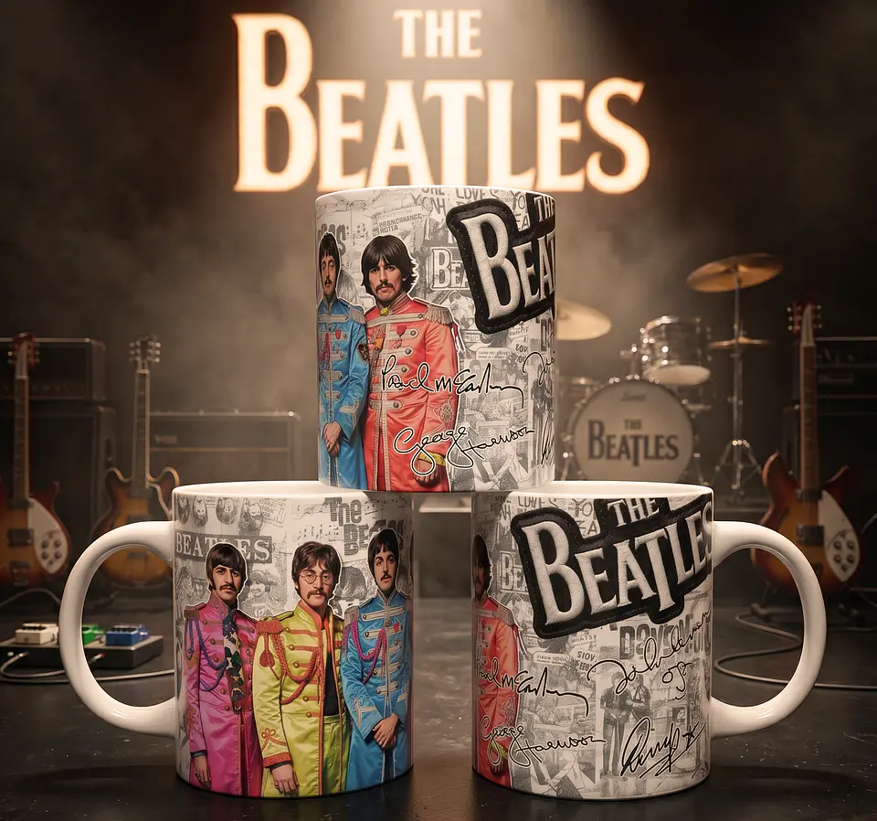 Canecas Coleção Especial The Beatles Premium 1