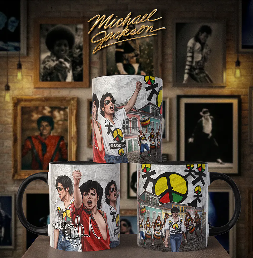 Caneca Michael Jackson Coleção Exclusiva Rei do Pop 12