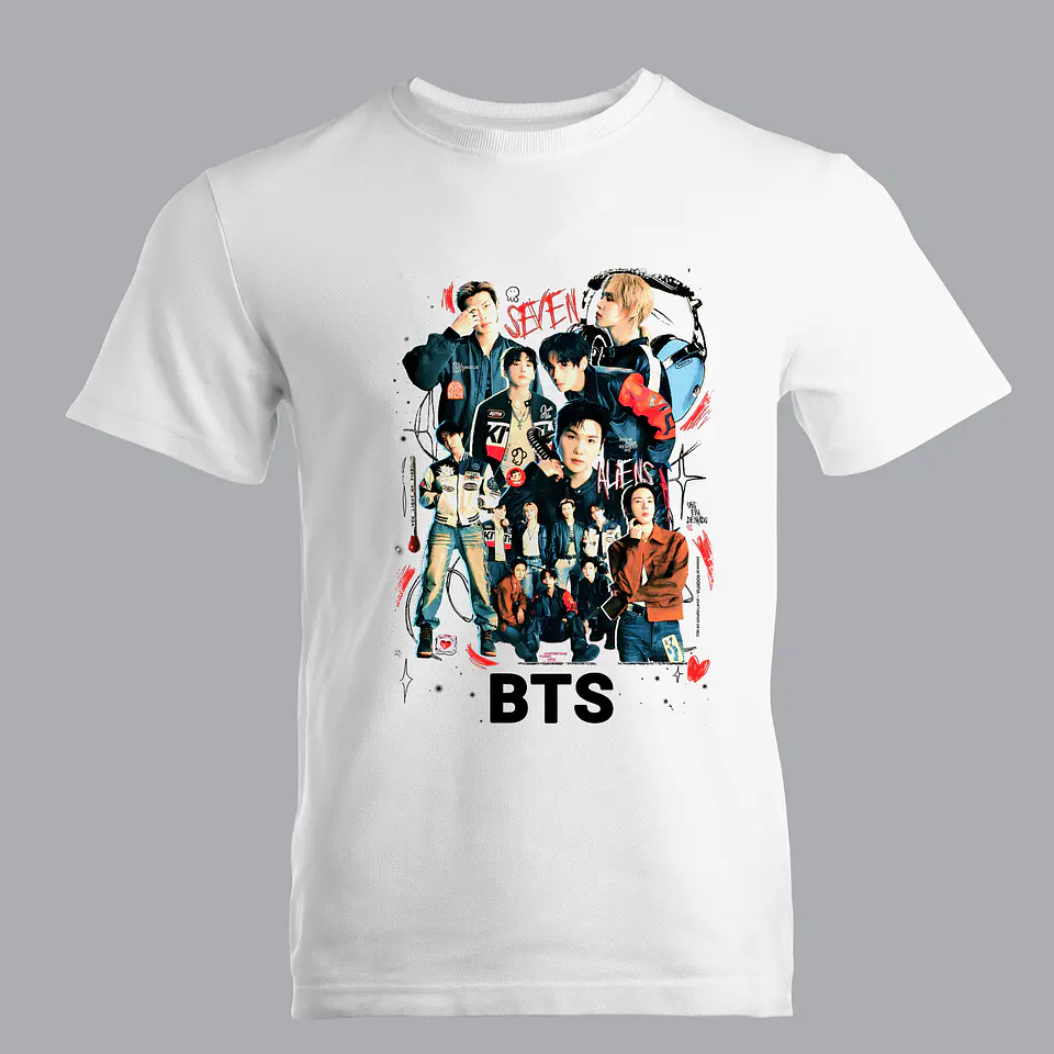 Nova Coleção de T-Shirts BTS 7