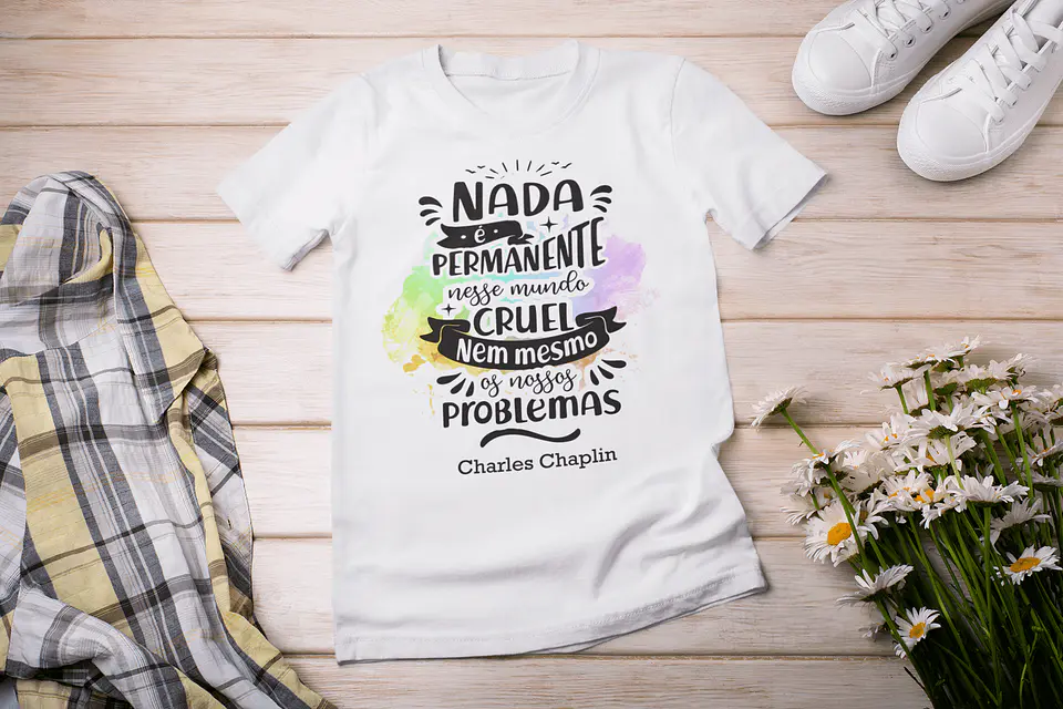 T-Shirts Inspiracionais Charlie Chaplin 3