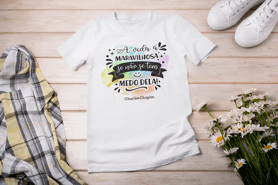 T-Shirts Inspiracionais Charlie Chaplin 4