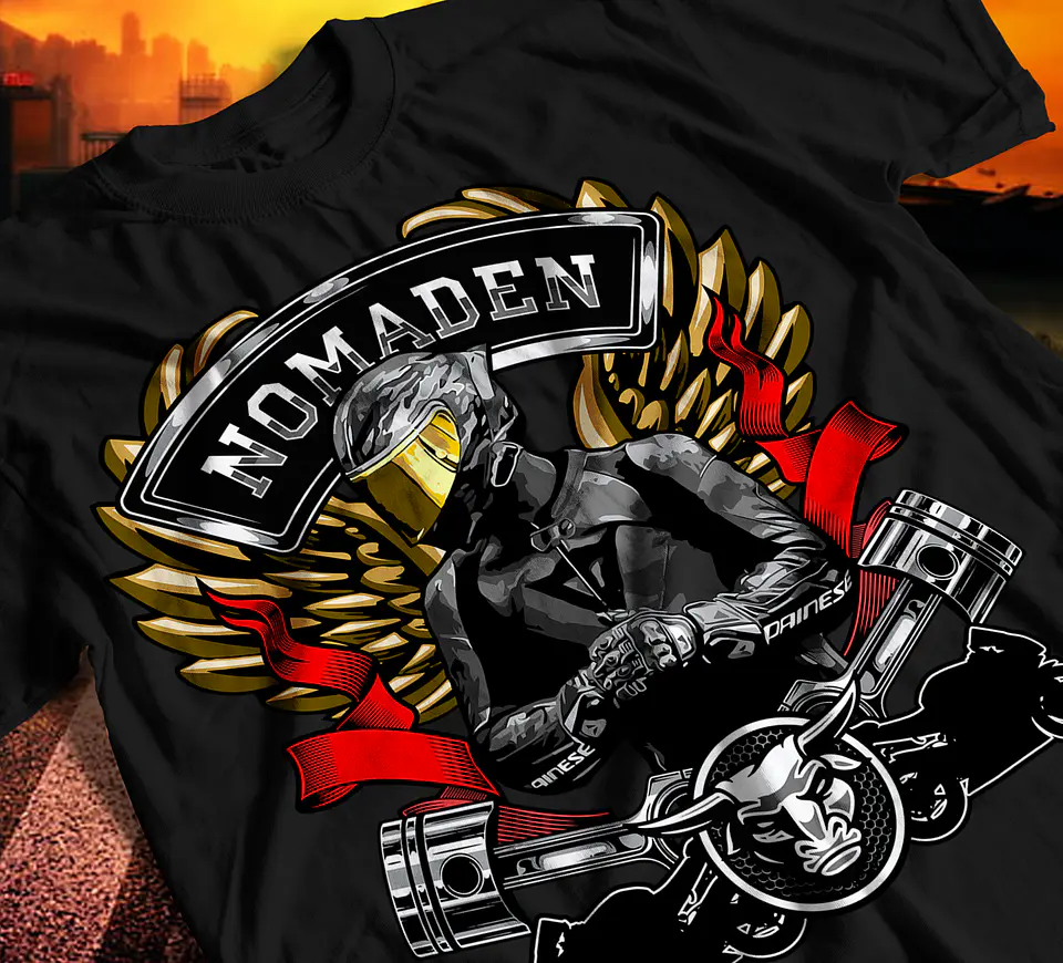 T-Shirts Mota: Estilo, Liberdade e Atitude sobre Rodas! 8