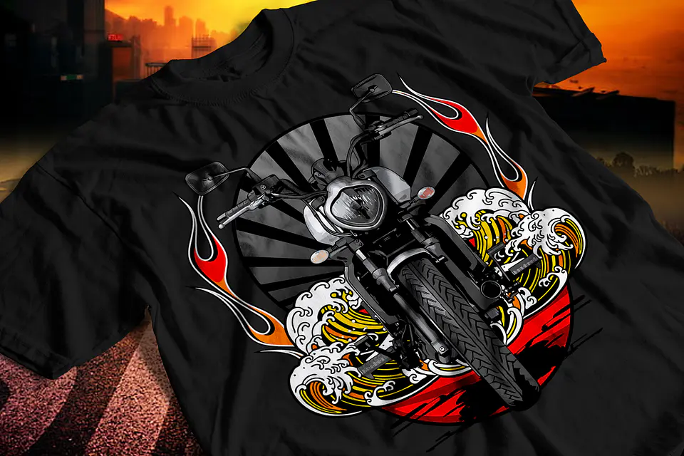 🏍️ Coleção Exclusiva T-Shirts Moto: Estilo, Liberdade e Atitude Sobre Rodas! col. 04 8