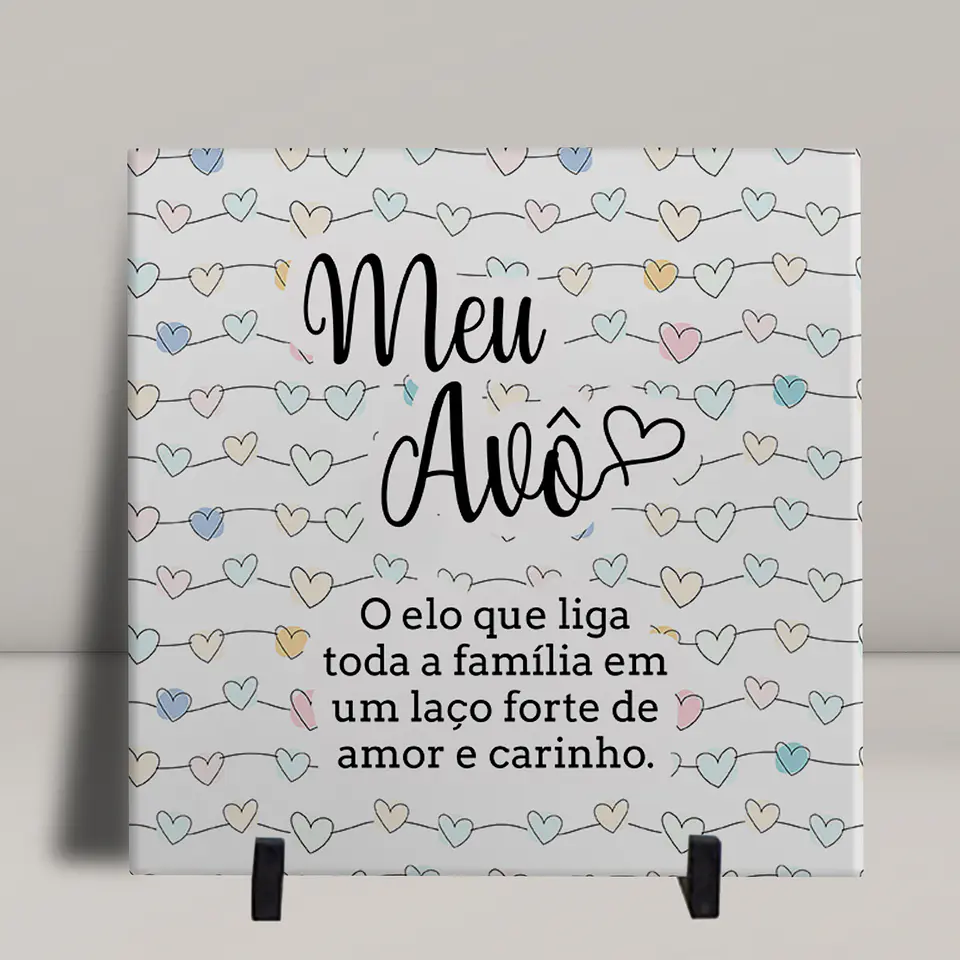 Azulejos Decorativos Dia dos Avós: Arte Tradicional com Amor 12