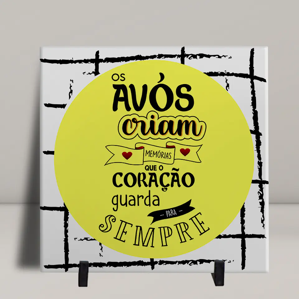 Azulejos Decorativos Dia dos Avós: Arte Tradicional com Amor 15