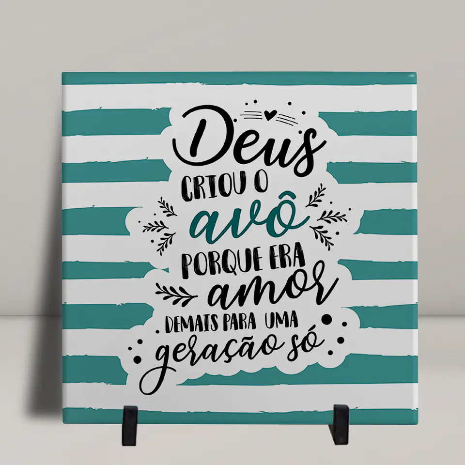 Azulejos Decorativos Dia dos Avós: Arte Tradicional com Amor 36