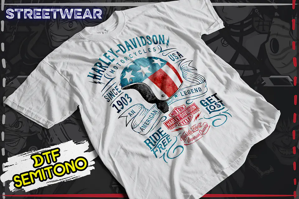 Coleção T-Shirts Harley-Davidson: Espírito Streetwear & Asfalto 7