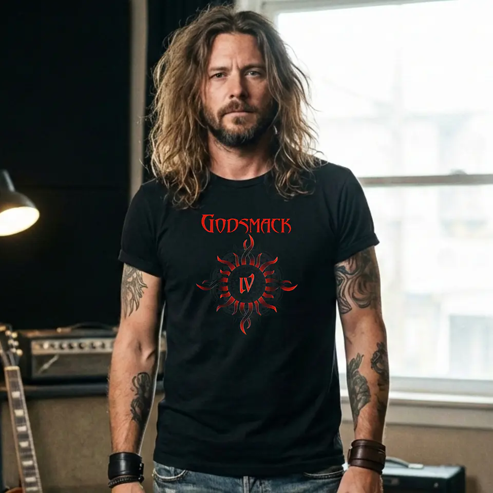 T-shirt Godsmack – Estilo, Conforto e Atitude Rock 1