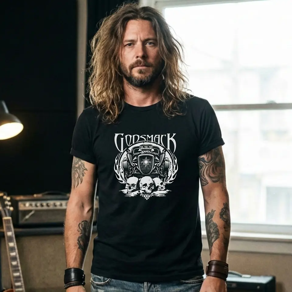 T-shirt Godsmack – Estilo, Conforto e Atitude Rock 2
