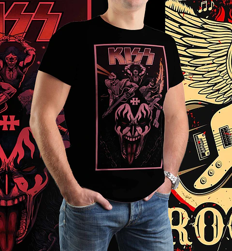 t-shirt Kiss