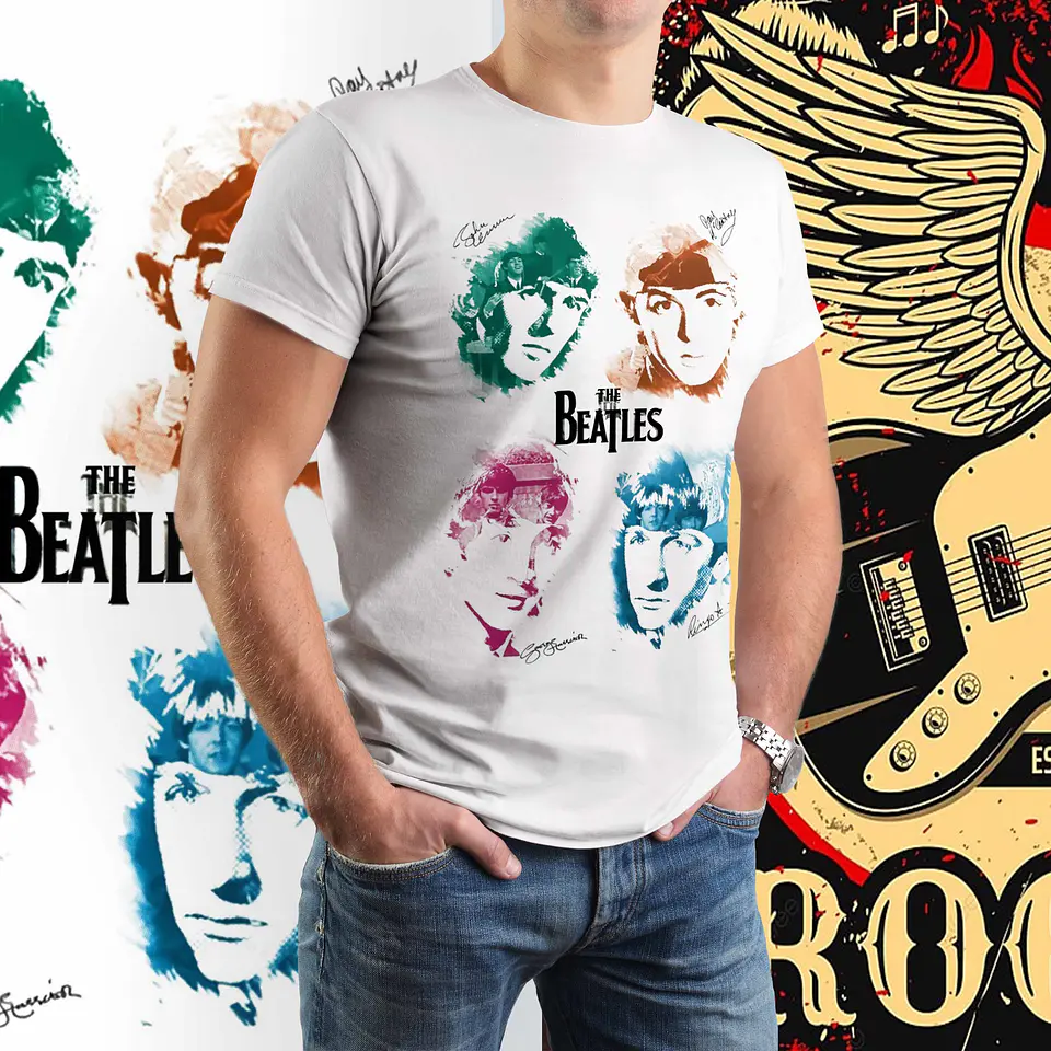 T-Shirt The Beatles – Tributo Personalizado à Banda que Mudou a História da Música 1