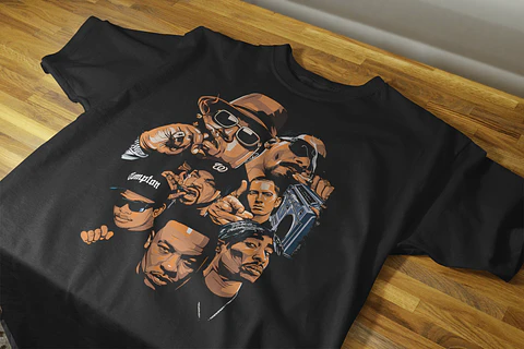 T-Shirts de Tributo Hip Hop Legends