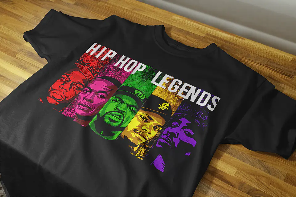 T-Shirts de Tributo Hip Hop Legends 4