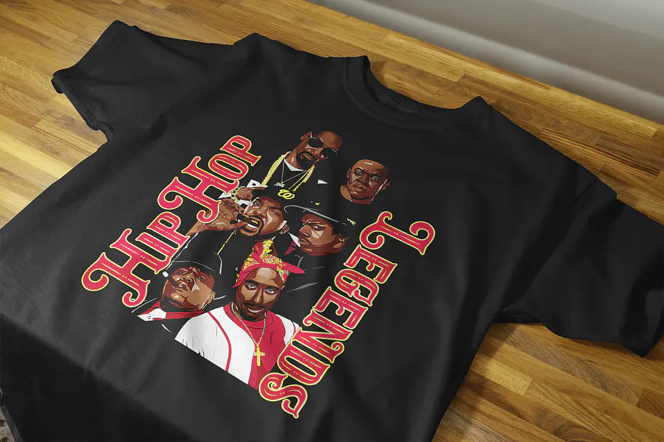 T-Shirts de Tributo Hip Hop Legends 8