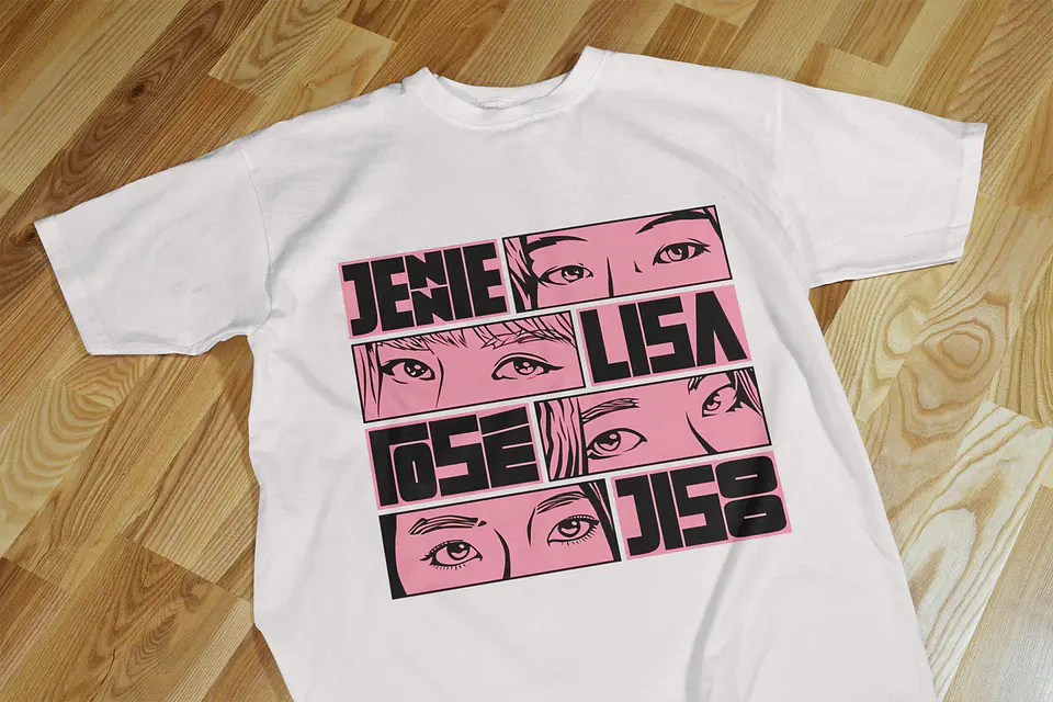 t-shirt Black Pink 3