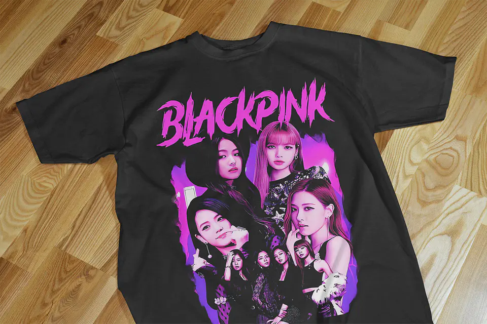 t-shirt Black Pink 4