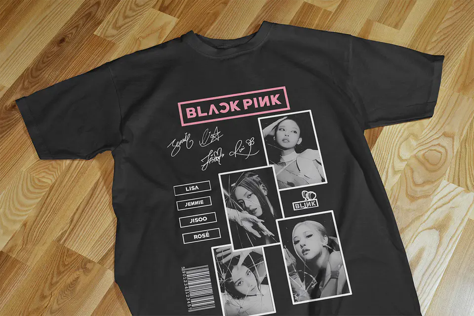 t-shirt Black Pink 6