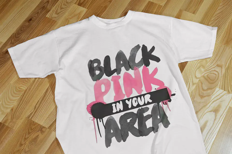 t-shirt Black Pink 9
