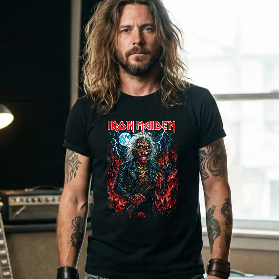 T-Shirt Iron Maiden Neon 1