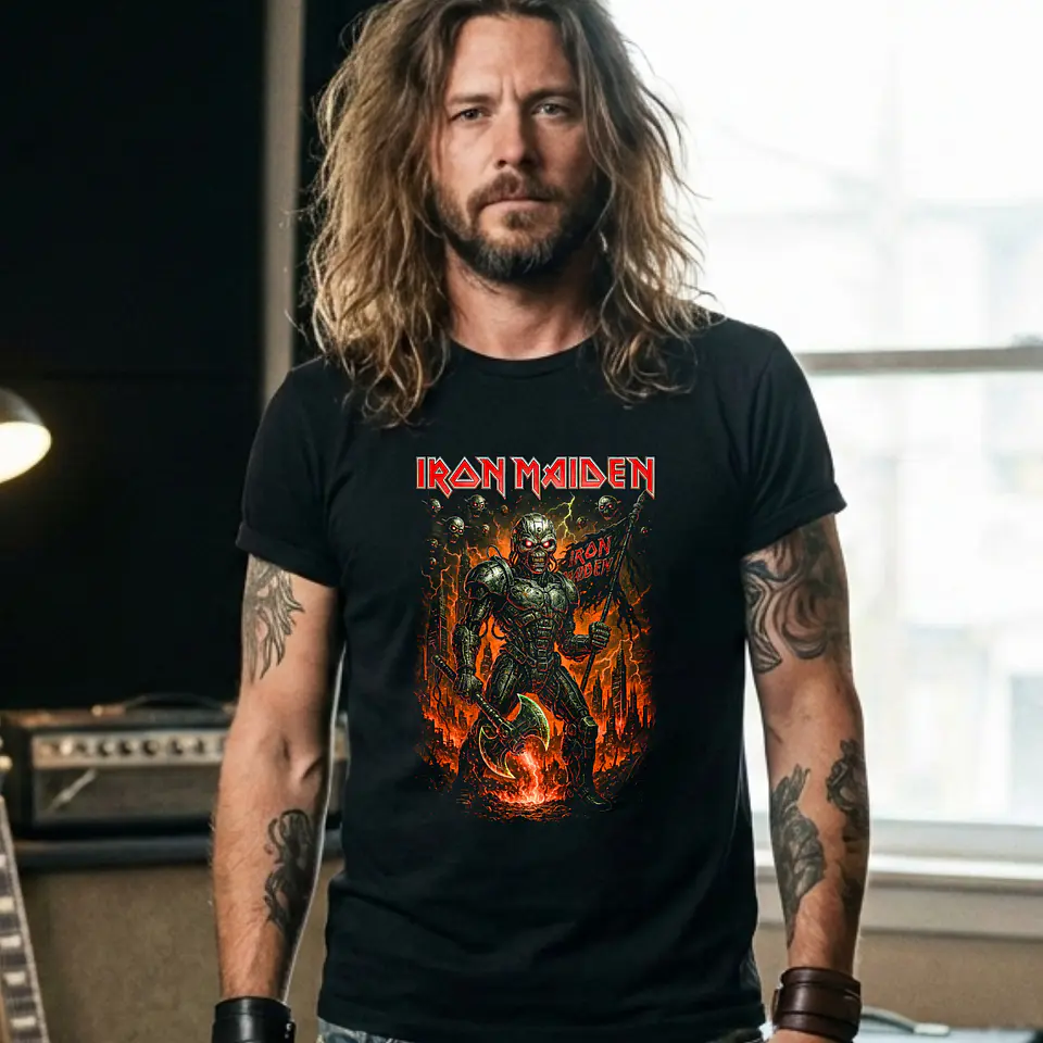 T-Shirt Iron Maiden Neon 3