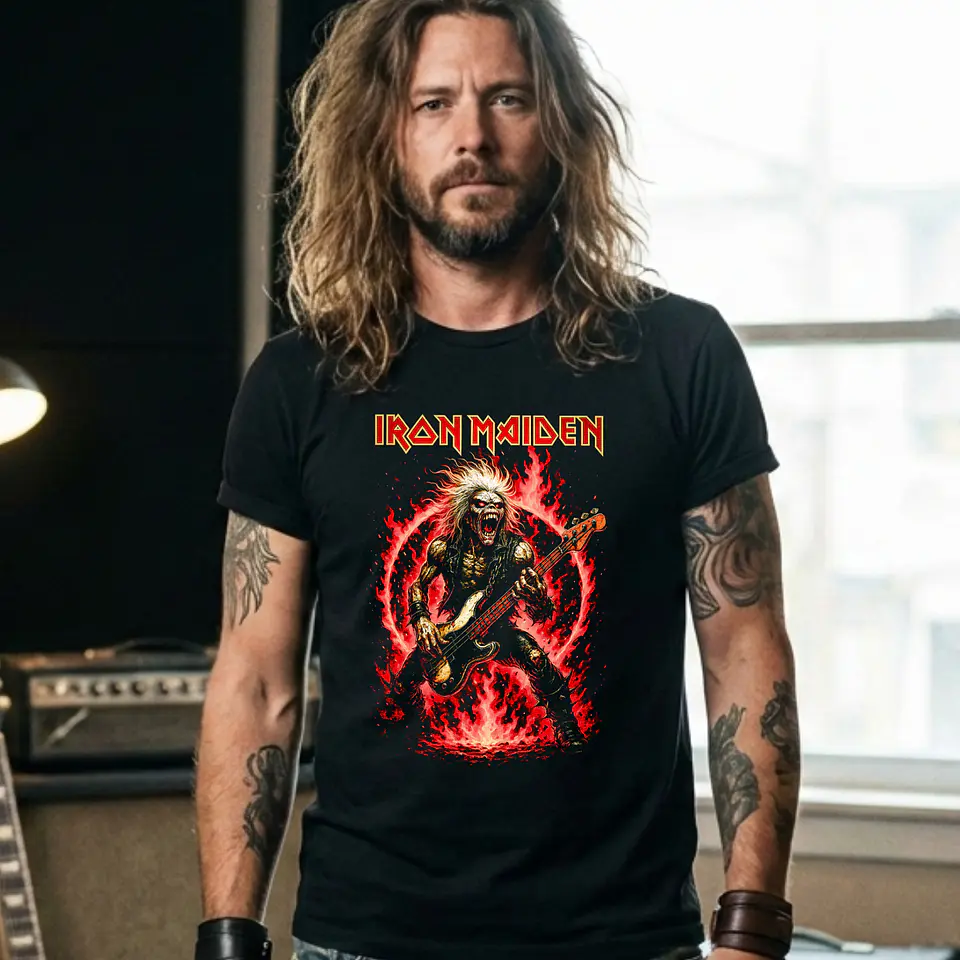 T-Shirt Iron Maiden Neon 4