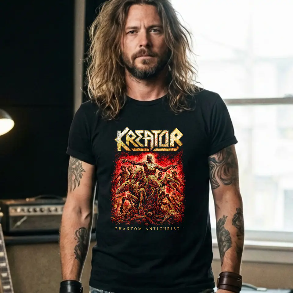 🎸 T-Shirt Kreator – Phantom Antichrist: Edição Premium de Coleção 1