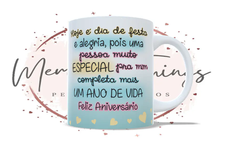 Coleção Caneca Aniversário Data Especial 10