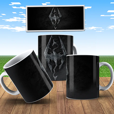 Coleção THE ELDER SCROLLS V: SKYRIM: Caneca Premium para os Verdadeiros Dragonborn
