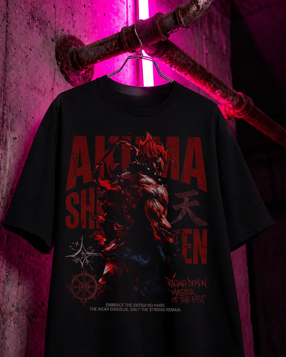 👹 Coleção STREET FIGHTER – T-Shirt Premium 