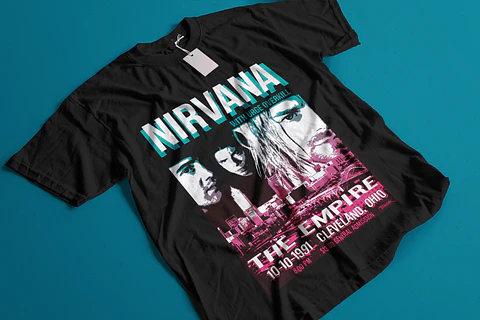 T-shirt Nirvana – Estilo Grunge Vintage & Cultura Rock Alternativo