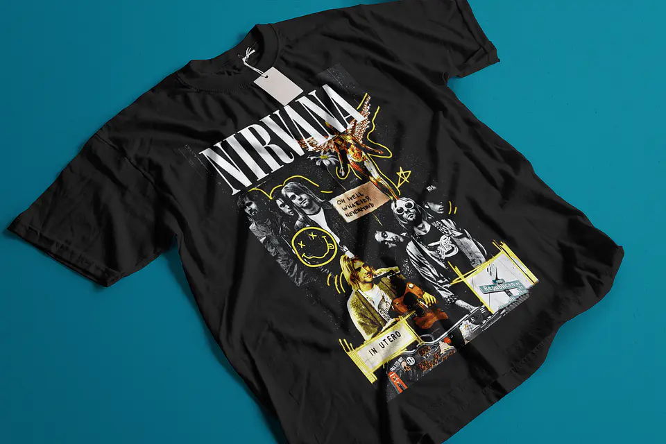 T-shirt Nirvana – Estilo Grunge Vintage & Cultura Rock Alternativo 5