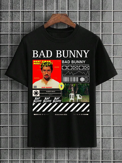 T-shirt Coleção Bad Bunny – Debí Tirar Más Fotos