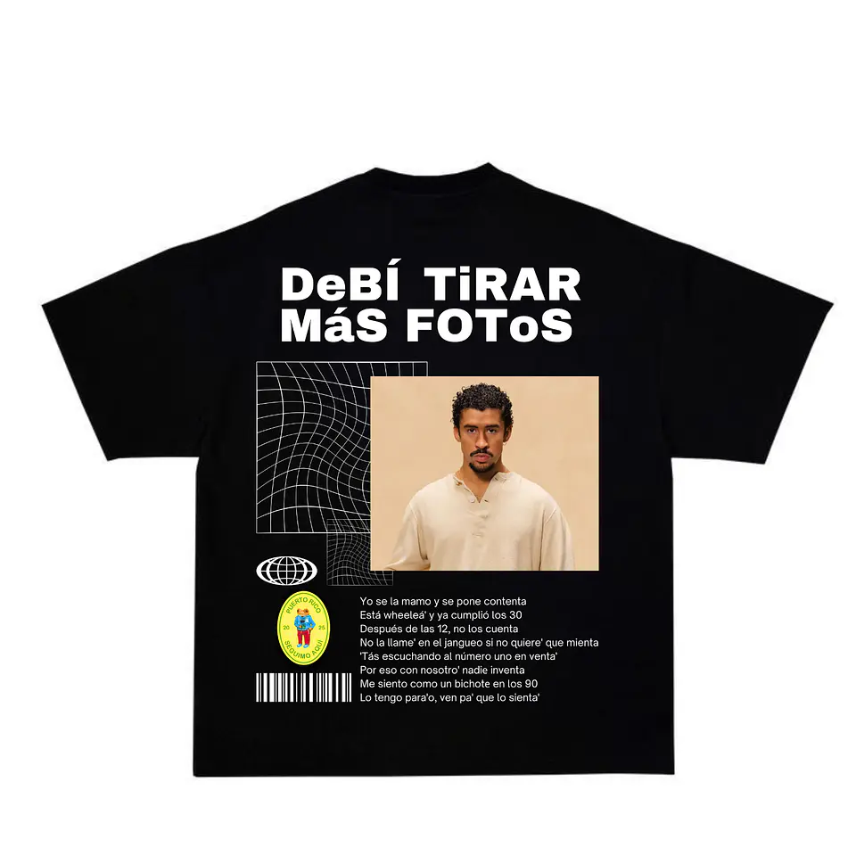 T-shirt Coleção Bad Bunny – Debí Tirar Más Fotos 5