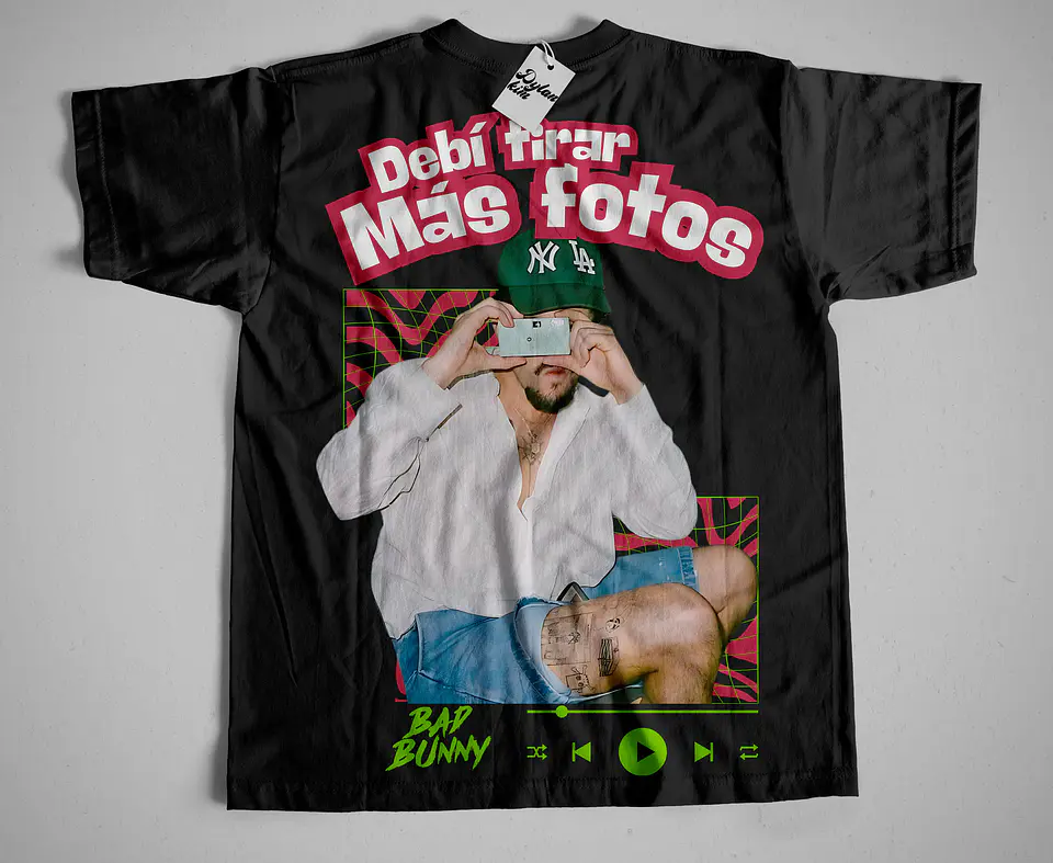 T-shirt Coleção Bad Bunny – Debí Tirar Más Fotos 12