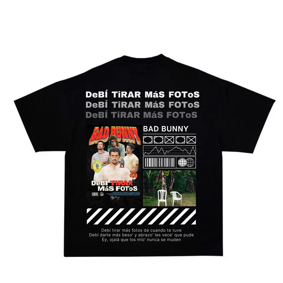 T-shirt Coleção Bad Bunny – Debí Tirar Más Fotos 13