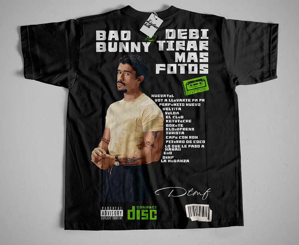 T-shirt Coleção Bad Bunny – Debí Tirar Más Fotos 14