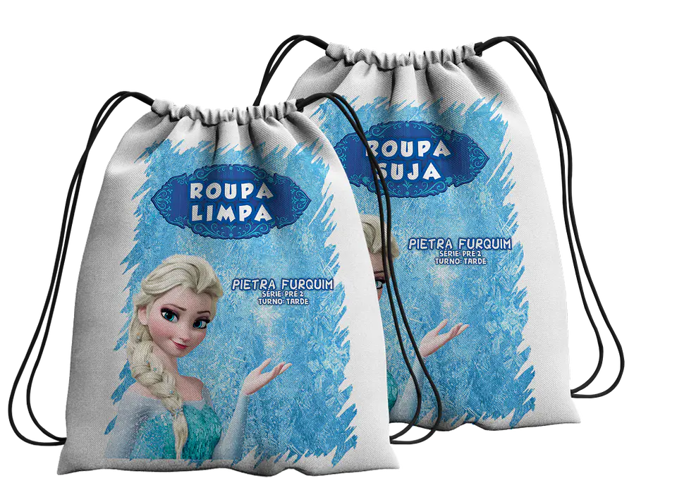 Conjunto de Sacos de Roupa Limpa e Roupa Suja – Coleção Escolar & ATLs 9