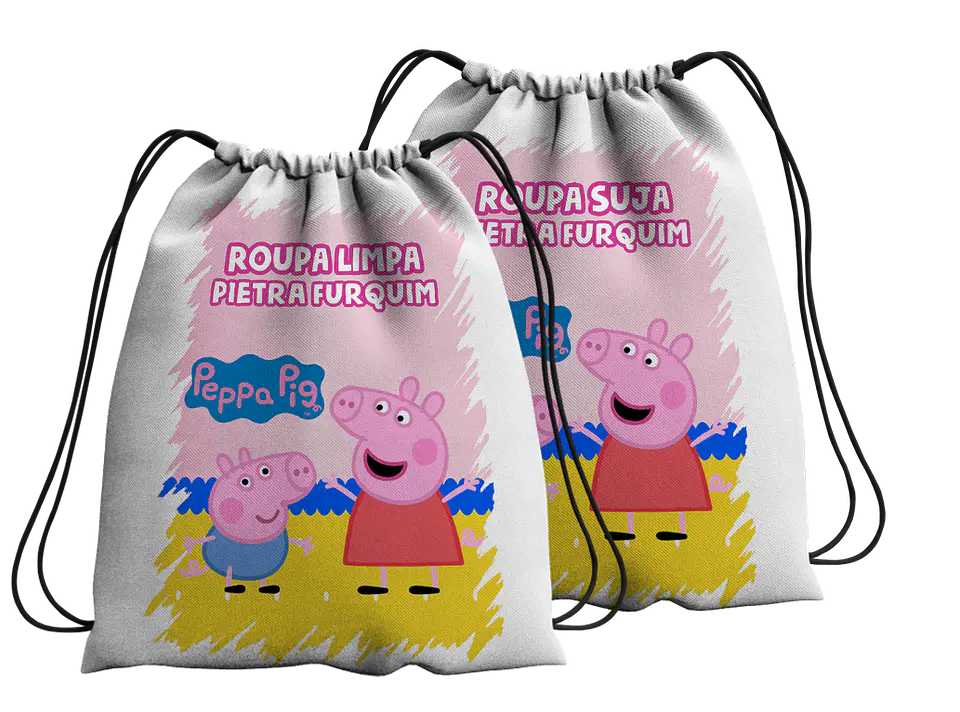 Conjunto de Sacos de Roupa Limpa e Roupa Suja – Coleção Escolar & ATLs 18