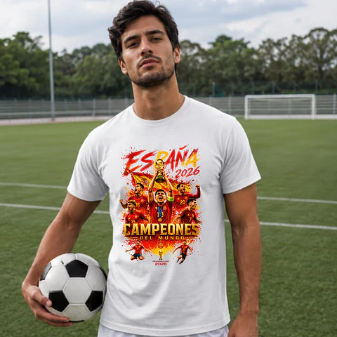 Espanha Campeã Mundial 2026 – T-Shirts Exclusivas