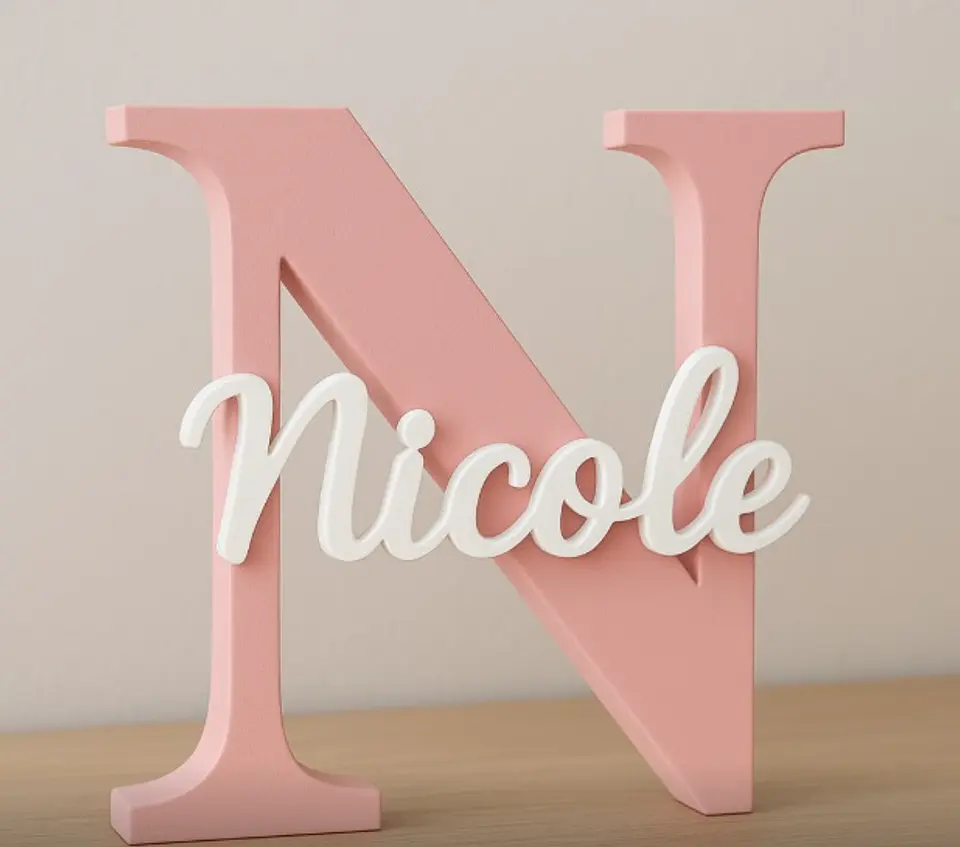Letras Decorativas Personalizadas em 3D 1