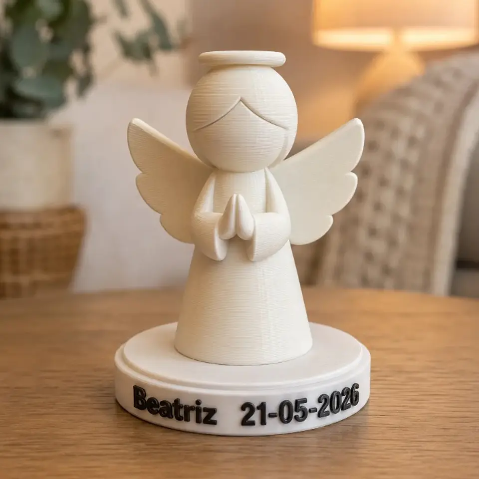 Anjo Personalizado para Batizados e Eventos Religiosos em 3D 1