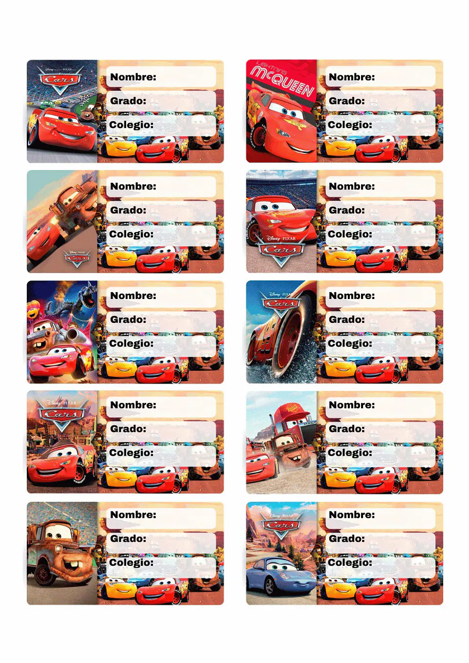 Etiquetas Escolares Personalizadas 4